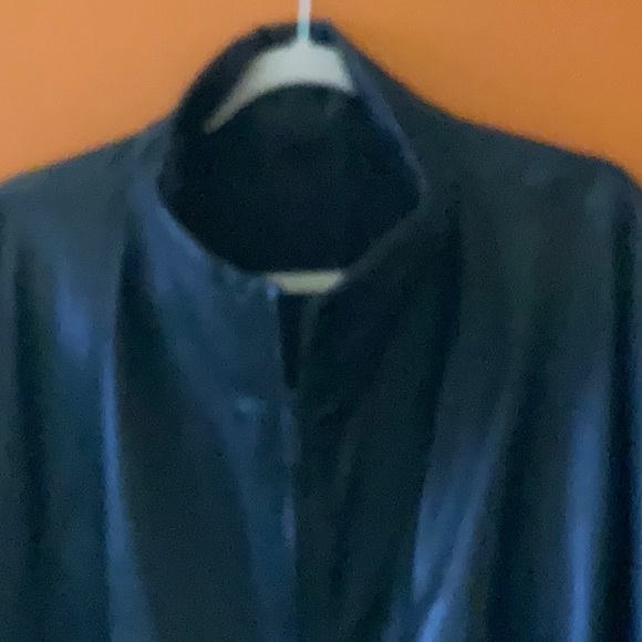 ADOLFO Black Leather Jacket sz XL - Picture 4 of 9